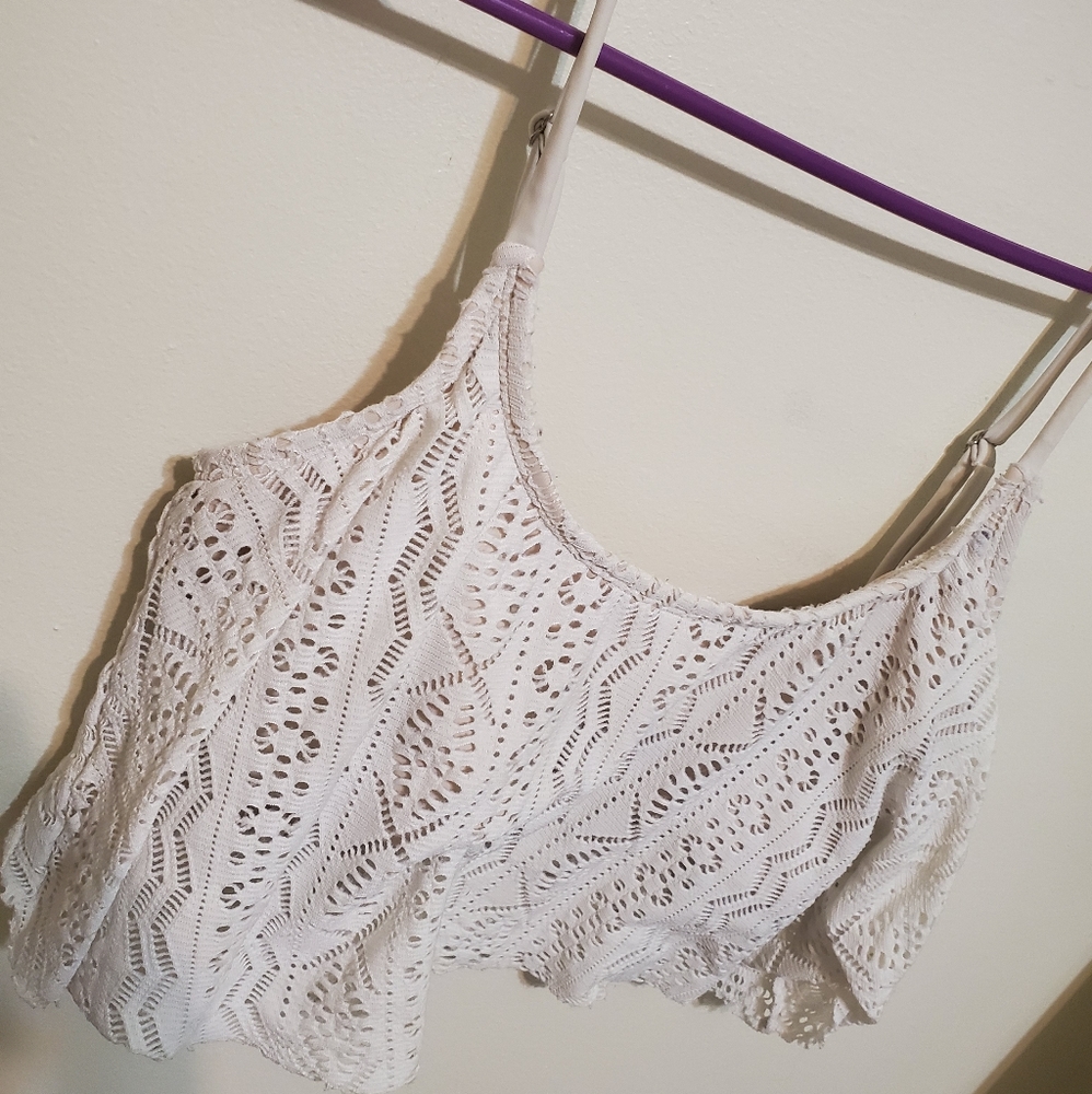 Cream Crop Top